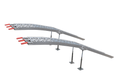 Accessoires attelage et remorque - Accessoires remorque routière - Rampes aluminium courbées 228 cm