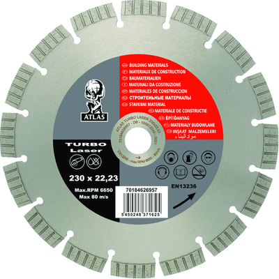 Consommables atelier - Ponçage, tronçonnage - Disque diamant ATLAS 125 x 2,2 x 22,23 mm