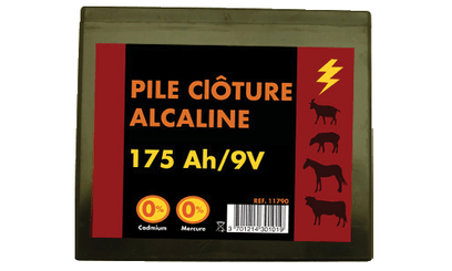 Clôtures - Batteries et piles - Pile 9 V 175 Ah