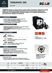 Soudure - Poste à souder - Poste à souder INVERTER TERRAMAX 200