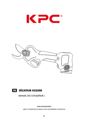 Viticulture, arboriculture - Sécateurs - Sécateur à batterie KS2500