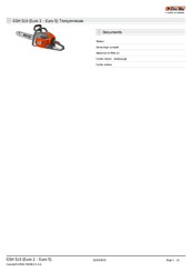 Bois - Tronçonneuses thermique - Tronçonneuse GSH 510