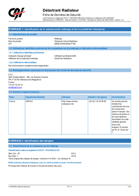 Consommables atelier - Nettoyants - Détartrant radiateur 300 ml